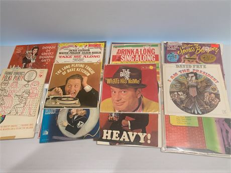 Comedy Albums - Jackie Gleason, Dave Ketchum, Sports Bloopers & More