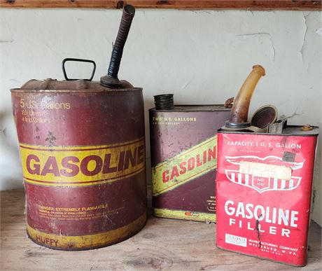 Vintage Metal Gas Cans