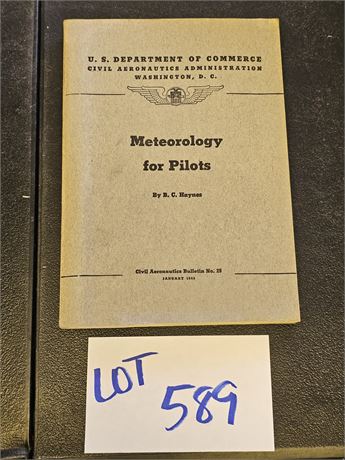 Meteorology for Pilots 1943 Book