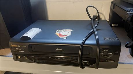 Symphonic SE436G 4-Head VHS Video Cassette Recorder