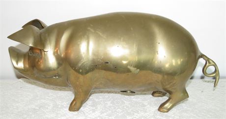 Brass Pig Bank