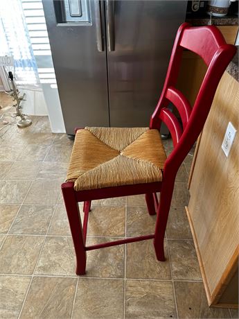 Bar Height Red Chair