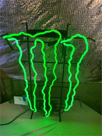 Monster Energy Energy Green Neon Advertising Light Up Sign Tested/Works