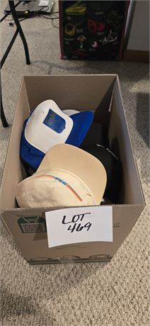 Large Box Of Mixed Trucker/Ball Caps- Company Advertising, States & Amusement Tr