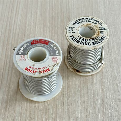 Silver Bearing Solder Wire (Partials) - 1lb + Combined