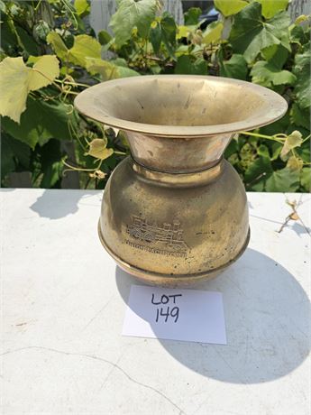 Union Pacific RR Brass Spittoon