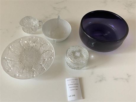 Cobalt Blue Thumbprint Glass Bowl by Elsa Peretti for Tiffany & Co.