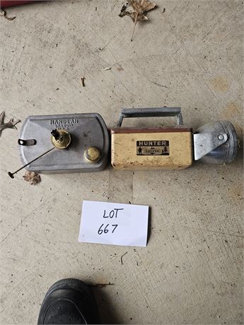 Handlan Oil Lamp & Ray-O-Vac Hunter Flashlight