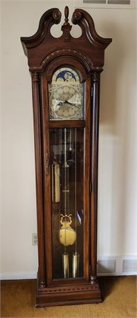 "Celestial" by Pearl Grandfather Clock w/ Key and Extra Suspension Springs