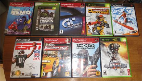 Assortment of Playstation 2 & Xbox Games