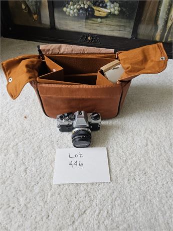 Olympus OM10 35MM Camera / Case & Accessories