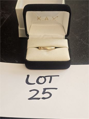 14K Wedding Band Size 9 1.0 DWT