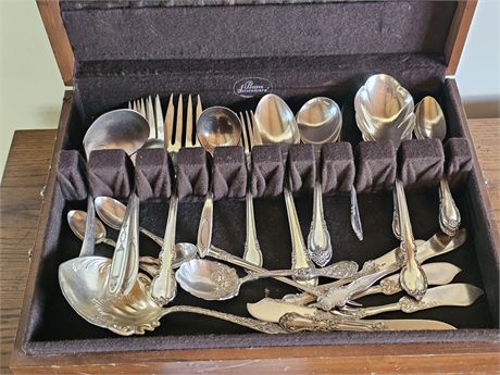 Mixed Rogers & Royal Plate / Oneida Plated Flatware in Box