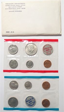 1969 Uncirculated Coin Set