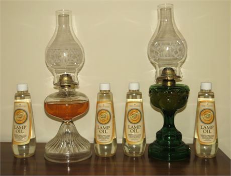 Vintage Oil Lamps, Lamp Oil