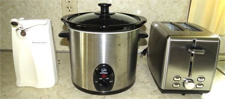 Slow Cooker, Can Opener, Toaster