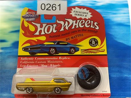 Hot Wheels Vintage Collection DEORA From 1993 With Matching Collector's Button