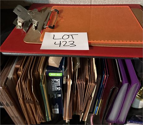 Office Supplies- File Folders, Clipboards