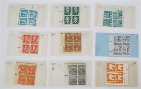 Mixed Stamps: 2 1/2, 4 1/2, 1/2, 1 1/2, 1 1/4, 1 Cents Stamps