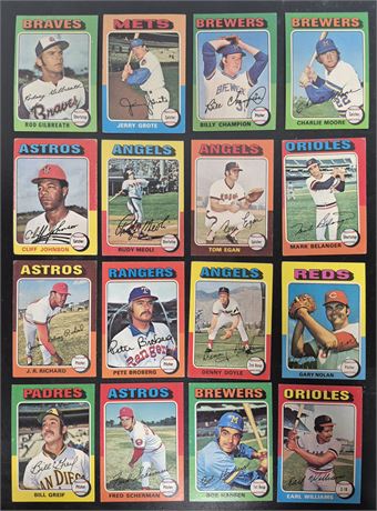 1975 Topps Baseball Cards