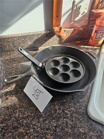 Club Cast Iron Osk w/ Heat RIng, Cast Iron Paniyaram Apple Pan