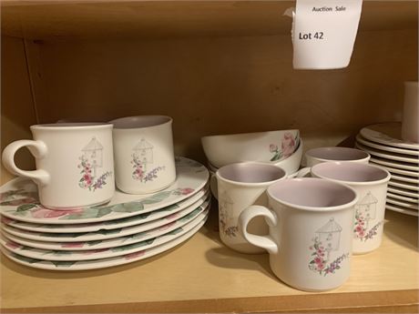 Pfaltzgraff Cape May Dinnerware Set - Coffee Mugs, Dinner Plates, Salad Plates