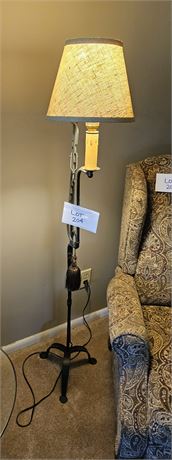 Metal Primitive Style Metal Floor Lamp