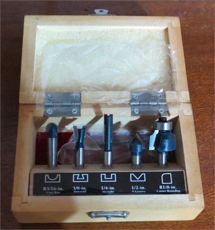 Companion 5 Piece Router Bit Set
