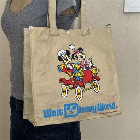 Vintage Walt Disney World Tote Bag Purse