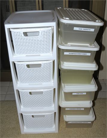 Storage Drawers, Bins