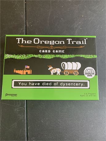 The Oregon Trail Card Game By Pressman Based On The Computer Game