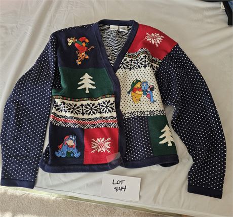 Disney Winnie the Pooh XL Button-Up Cardigan Sweater
