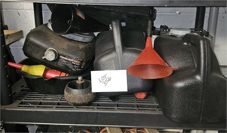 Oil Pans, Funnels, 4 Cycle Fuel, Oil Cans & More