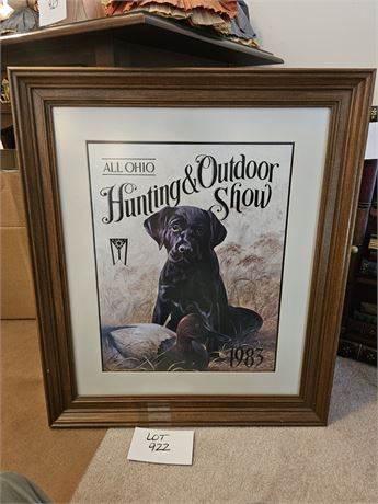 Framed Art Print "Jackson" by Carl Melichar - 1983 Conservation Edition Print