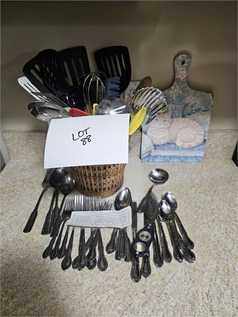 Mixed Flatware & Utensils: Rogers Stainless Steel & More