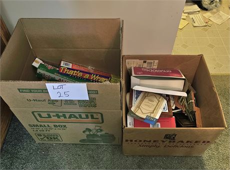 Mixed Box Lot- Kitchen Supplies, Office & More