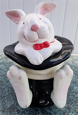 Rabbit in the Hat Cookie Jar