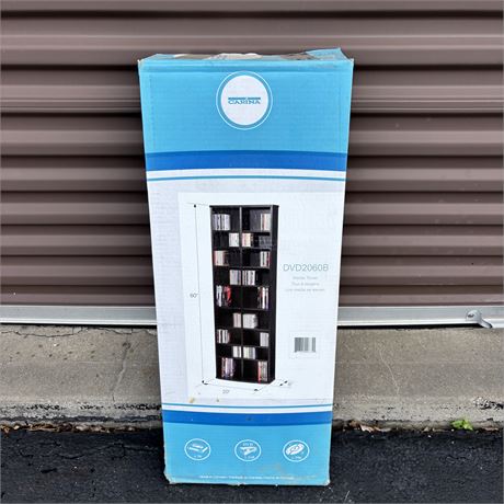 Carina DVD2060B Media Tower New In Box (60”H, 20”L, 8”W)