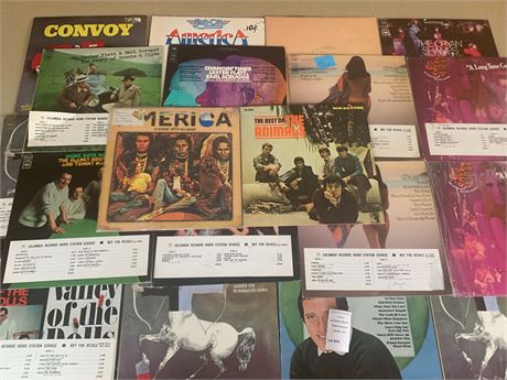 Lester Flatt & Earl Scruggs, America, The Animals, The Cryan Shames Album Lot