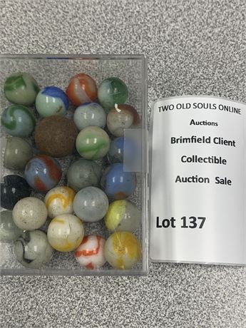 Vintage Glass Marbles Lot
