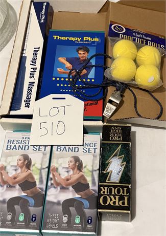 Resistance Bands, Therapy Plus Massager & More