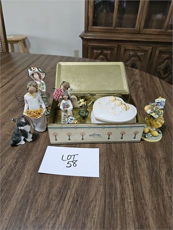 Mixed Figurines- Blue Sky, Willow & More