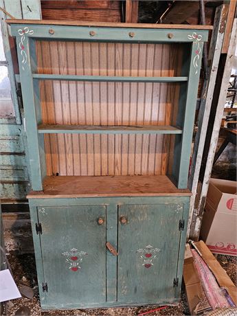 Country Green Kitchen Cupboard