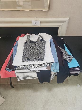 Ladies Box Full of Mixed Clothing - Some NWT's & Like New - Many Designer Labels