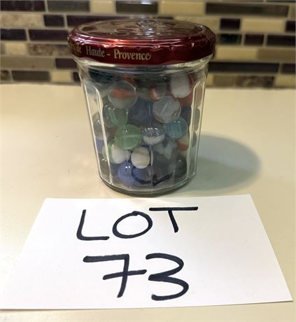 Jar of Vintage Marbles