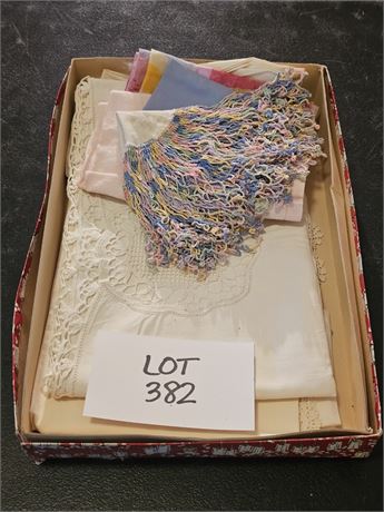 Lace Cotton Tablecloths (Card Table Size) & More