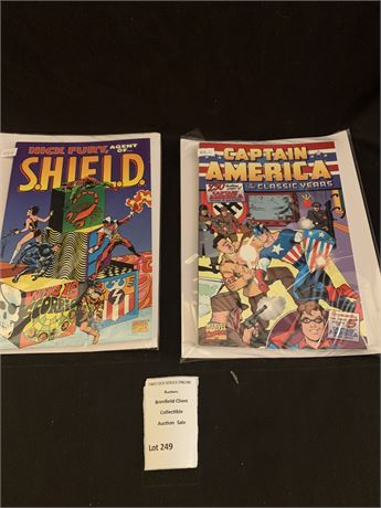 Captain America & Nick Fury Shield Comic Book Lot of 2
