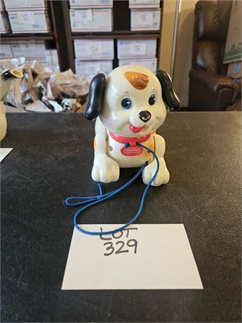 Vintage Fisher Price Pull Along Puppy Pull Toy