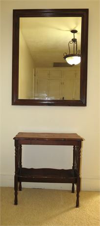 Small Table, Wall Mirror