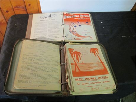 2 Binder Oahu 1942-43 Hawaiian & Electric Guitar Music Books